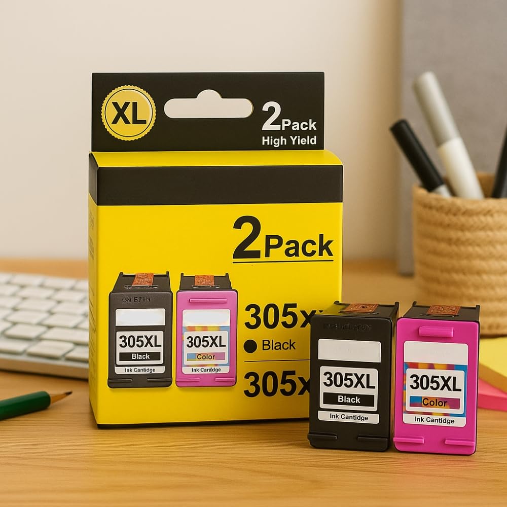 Shop-Story 305XL Cartouche HP Pack 2 Noir Couleur