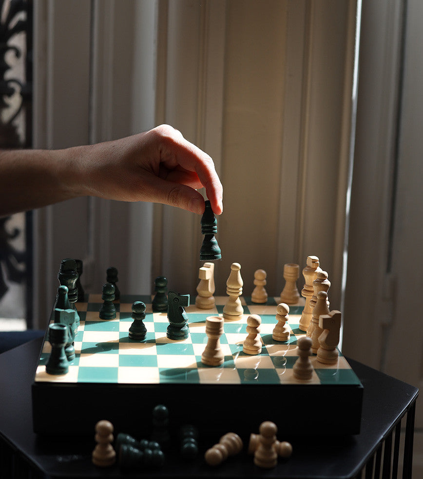 L'avant gardiste Fun & Jeux jeu d'échecs Printworks scandinave bois