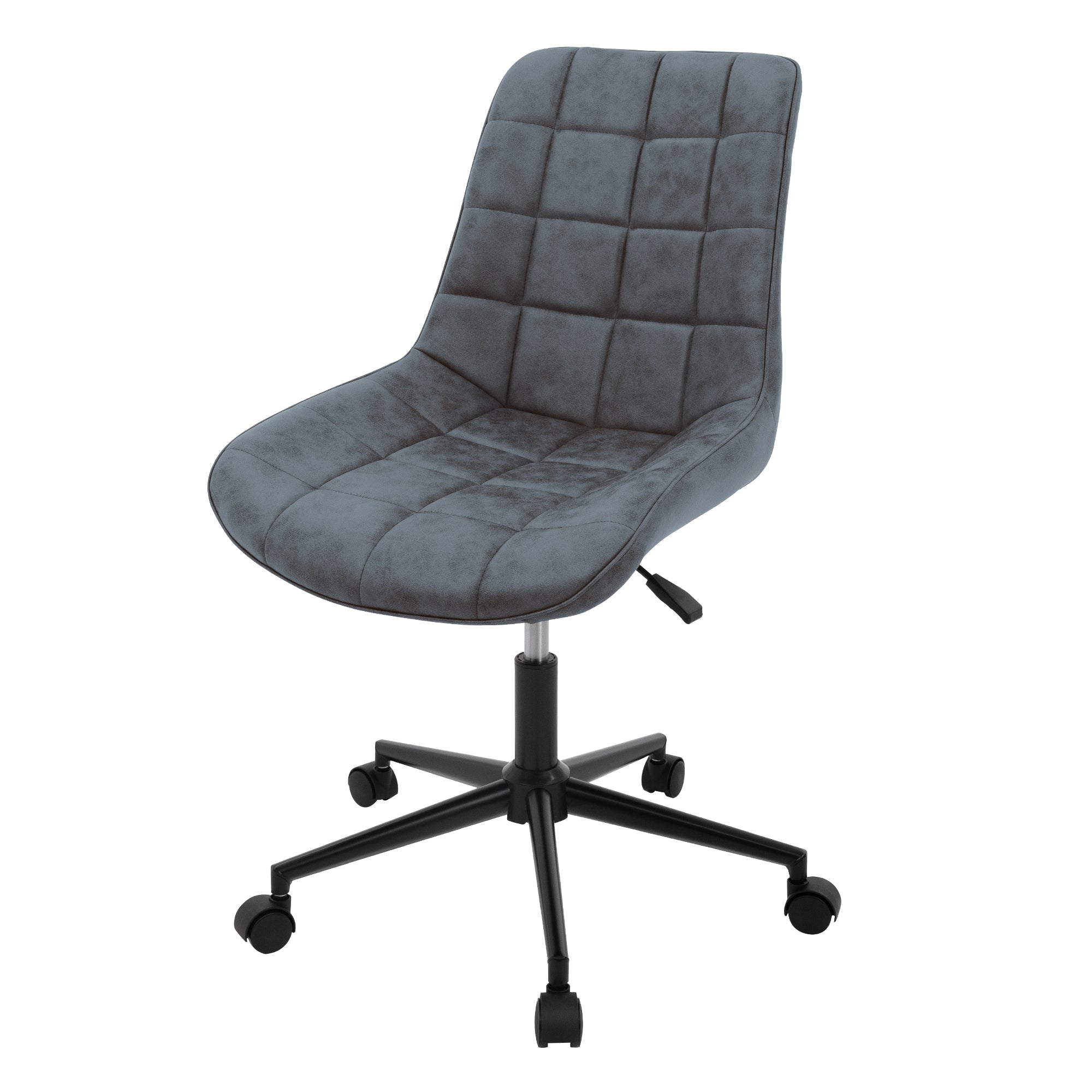 ECD Germany chaise de bureau similicuir roulette marron réglable