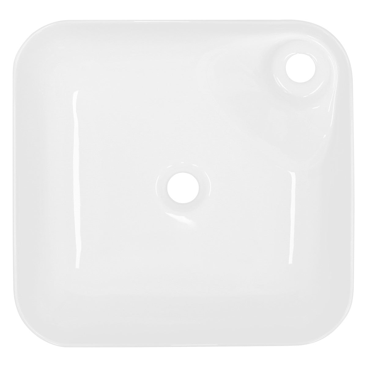 ECD Germany Sanitär vasque céramique noir 430x430 mm