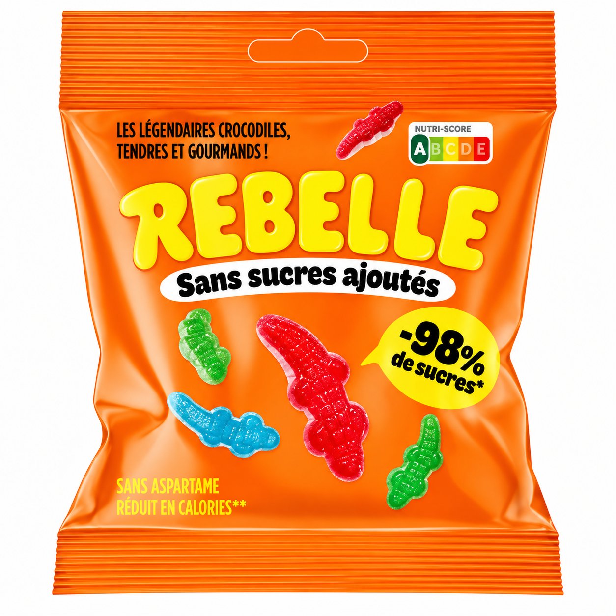 Rebelle crocodiles bonbon gélifié sachet épicerie