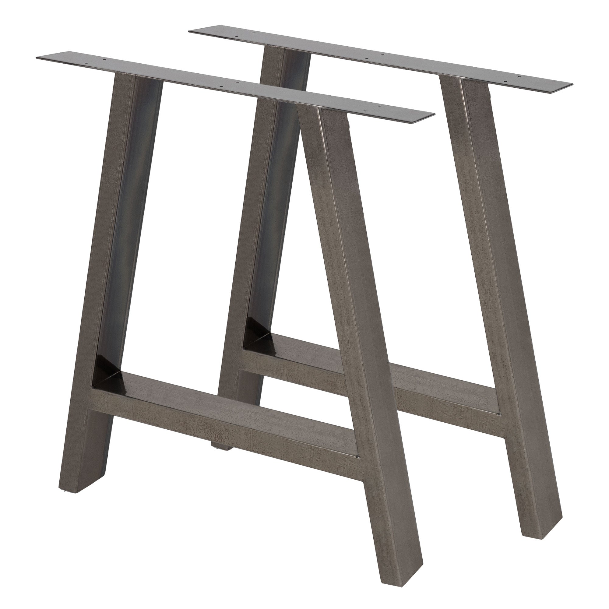 ECD Germany Möbel pieds de table A 70x72 cm anthracite acier lot 2