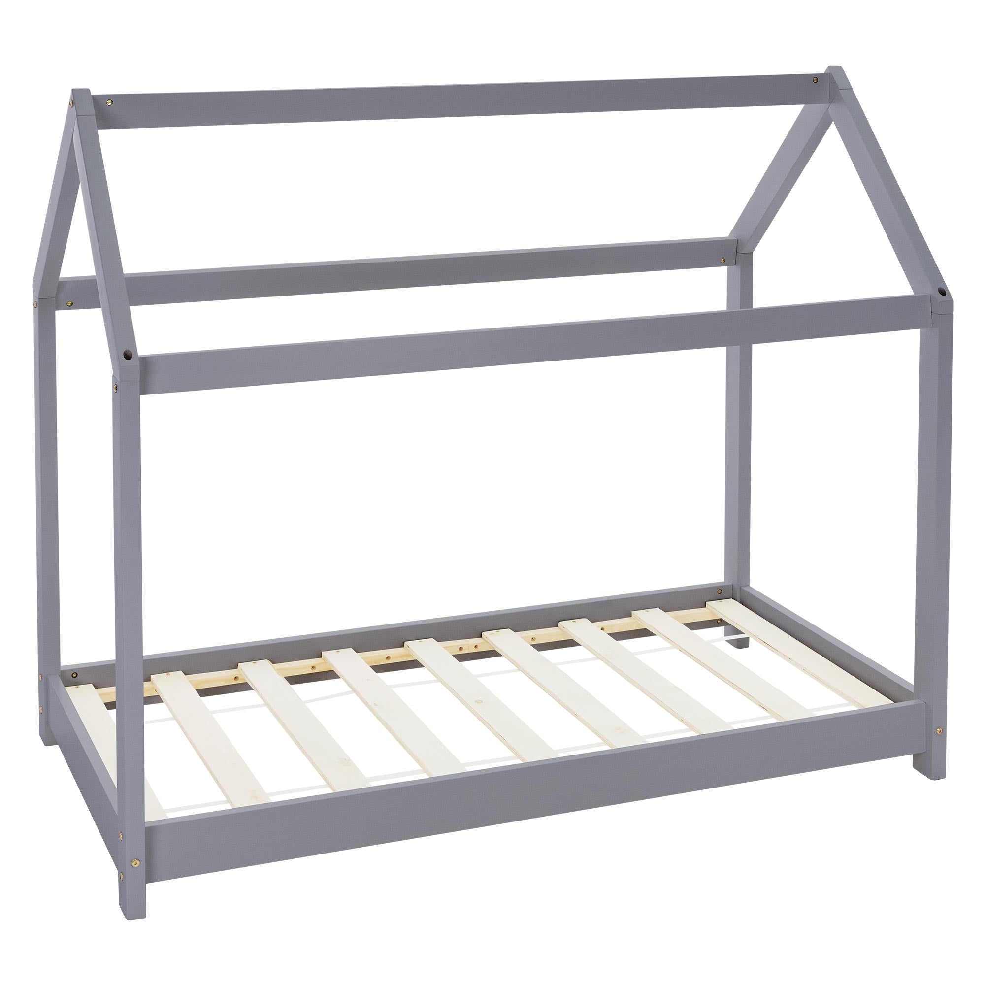ECD Germany lit cabane enfant pin blanc 90x200 sans matelas