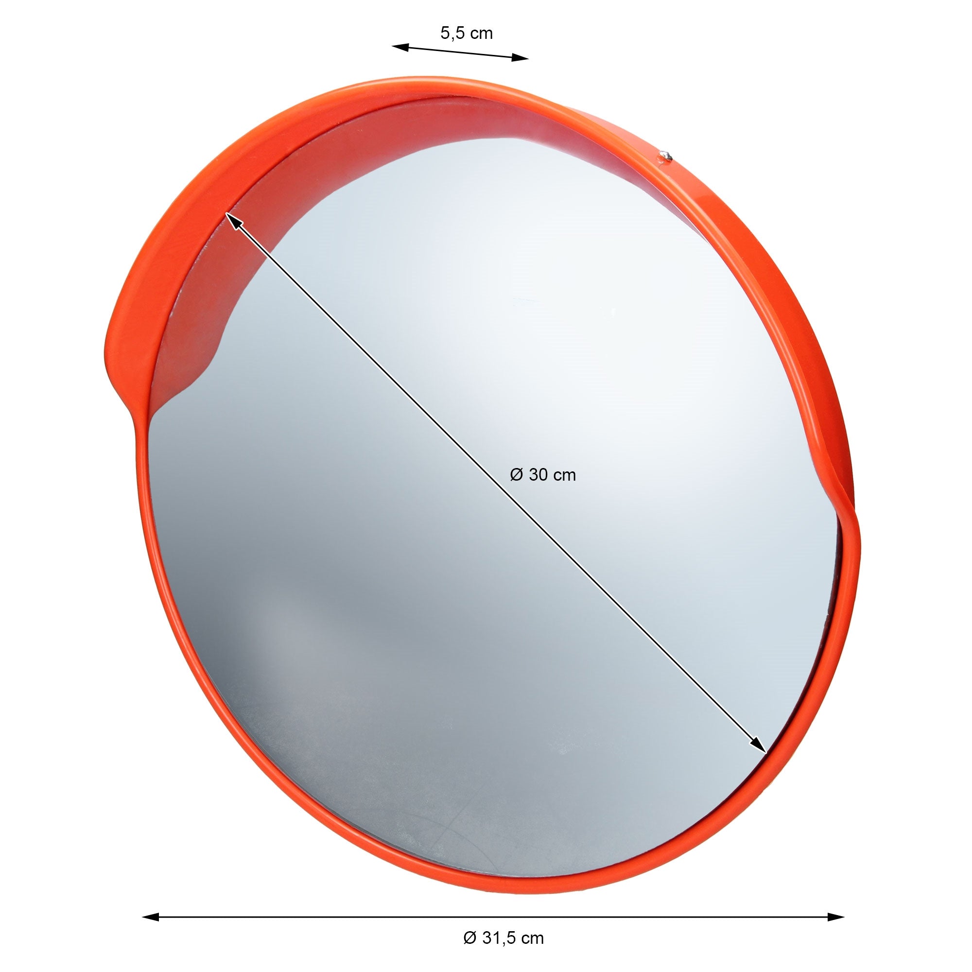 ECD Germany miroir de circulation Ø30cm avec support orientable