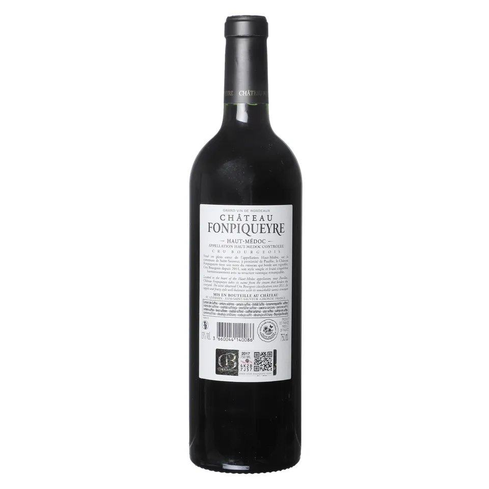 Château Fonpiqueyre Haut-Médoc 2017 vin rouge