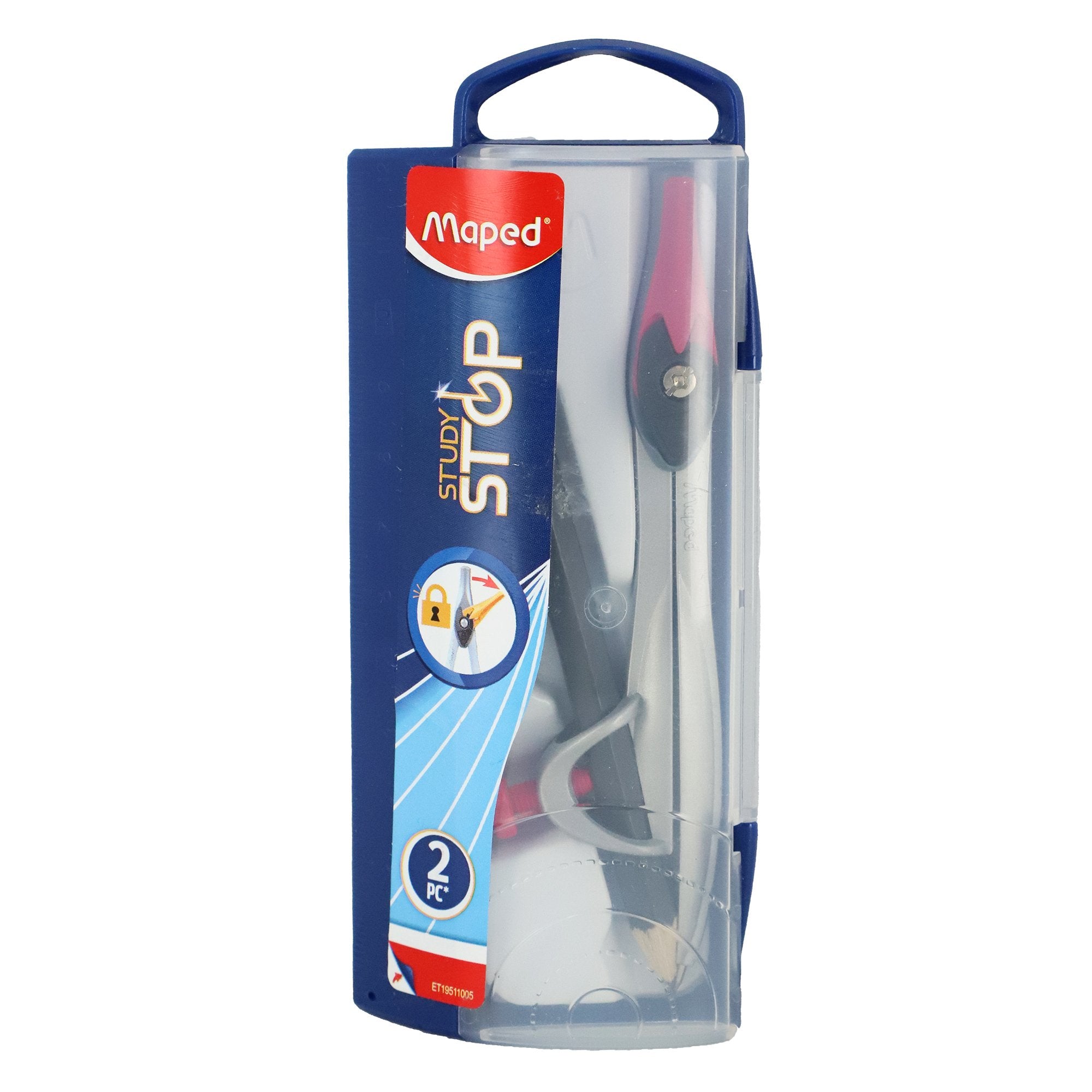 Stokomani Scolaire coffret compas Study Stop bague compas