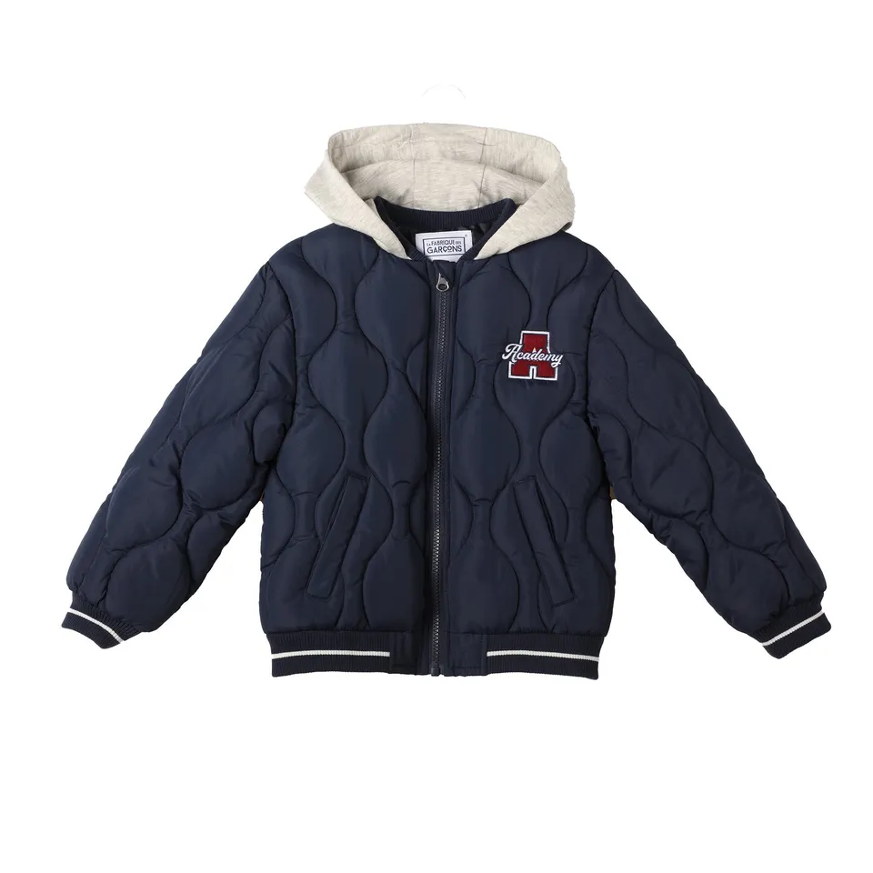 Stokomani Mode teddy blouson capuche bleu foncé 08A
