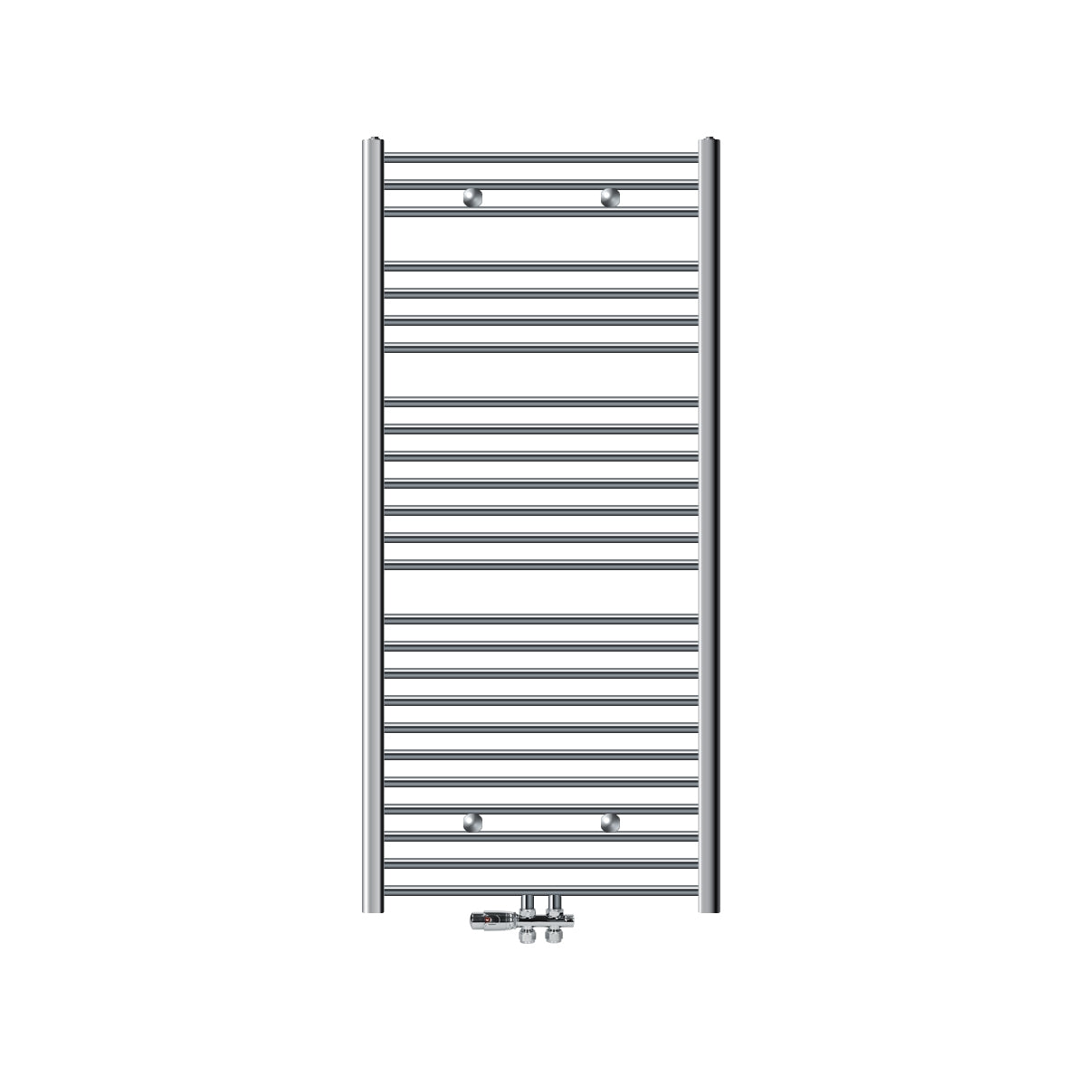ECD Germany Radiateur salle de bain chrome droit 750x1500 mm