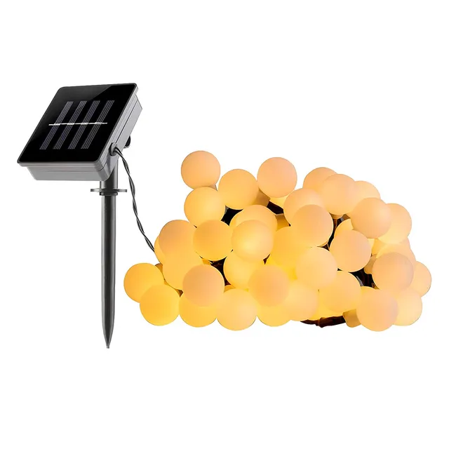 Red Deco Billy guirlande solaire 60 LED blanc chaud 6,9m