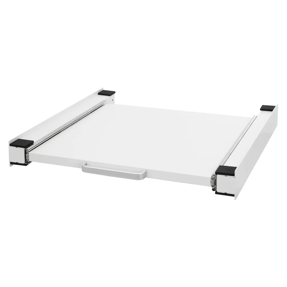 ECD Germany Möbel cadre superposition 60x60 blanc avec tablette