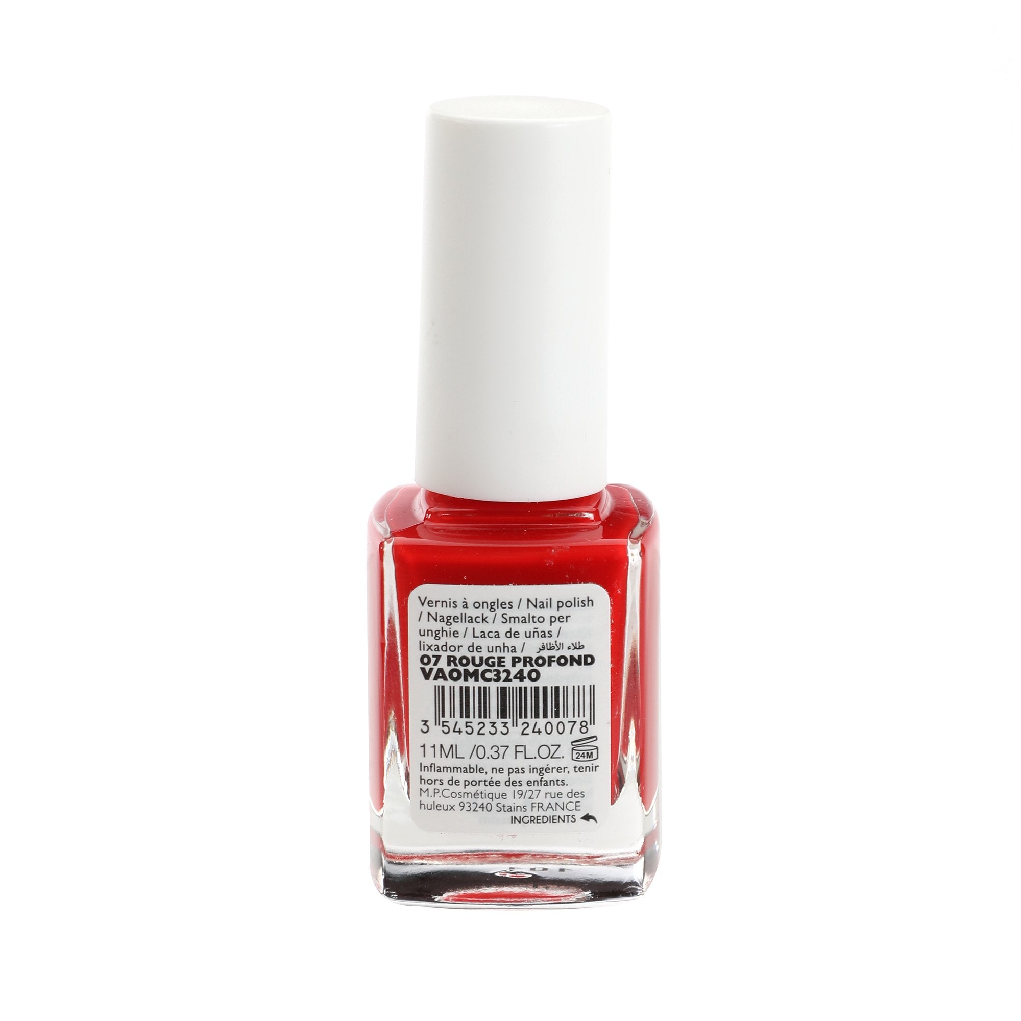 Miss Cop Vernis à ongles rouge profond longue tenue