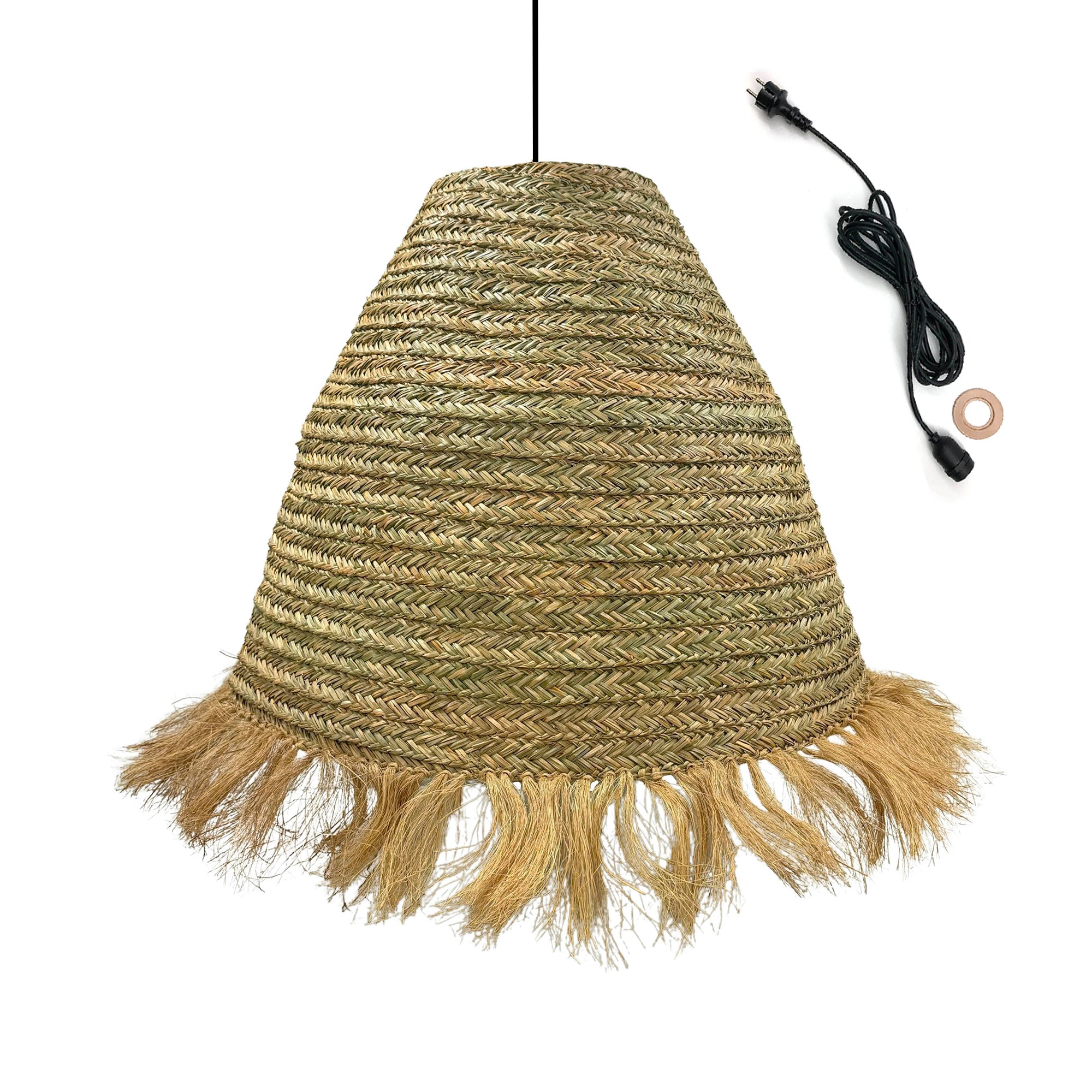 Red Deco Big Anafi Outdoor suspension jonc de mer XXL 100cm
