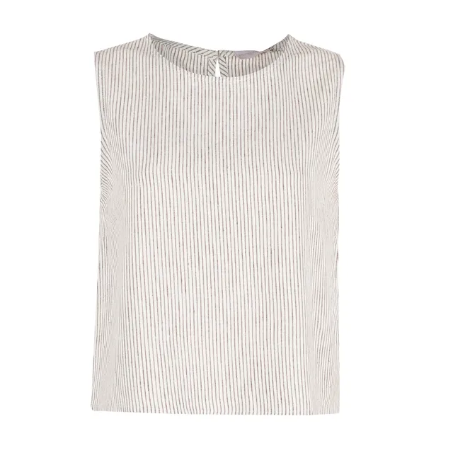 Stokomani Mode top sans manches marron femme