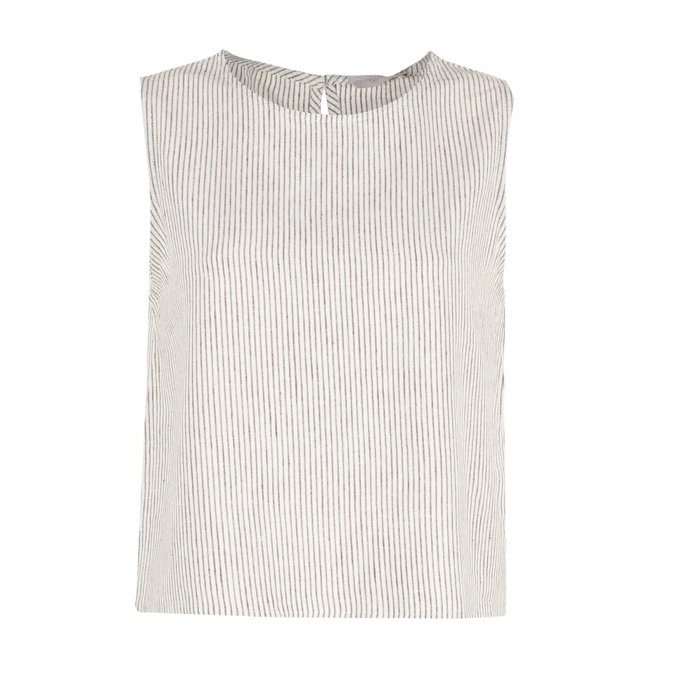 Stokomani Mode top sans manches marron femme