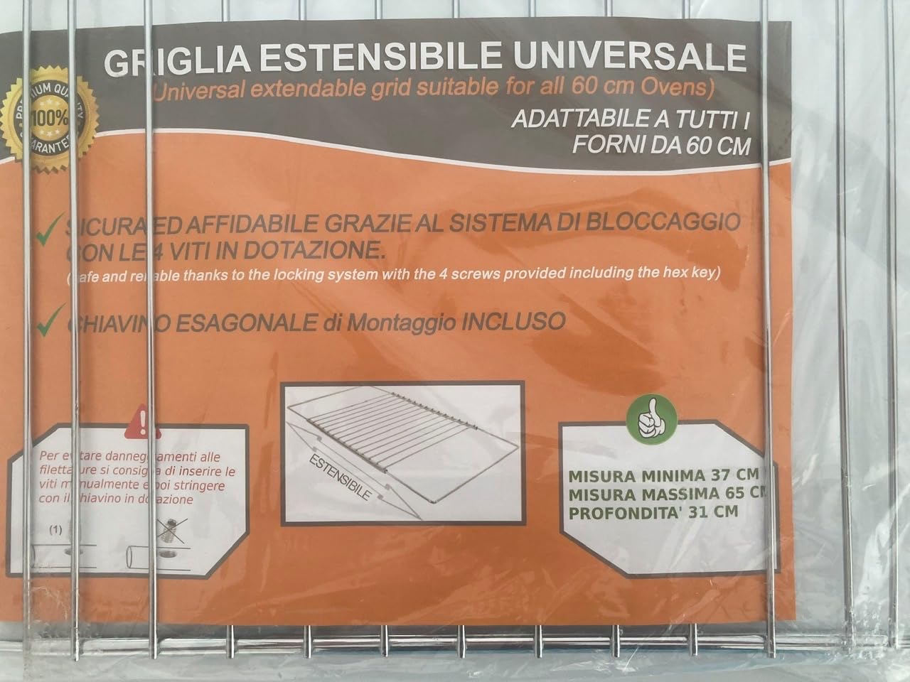 Shop-Story Maison grille four extensible 33-61 cm inox