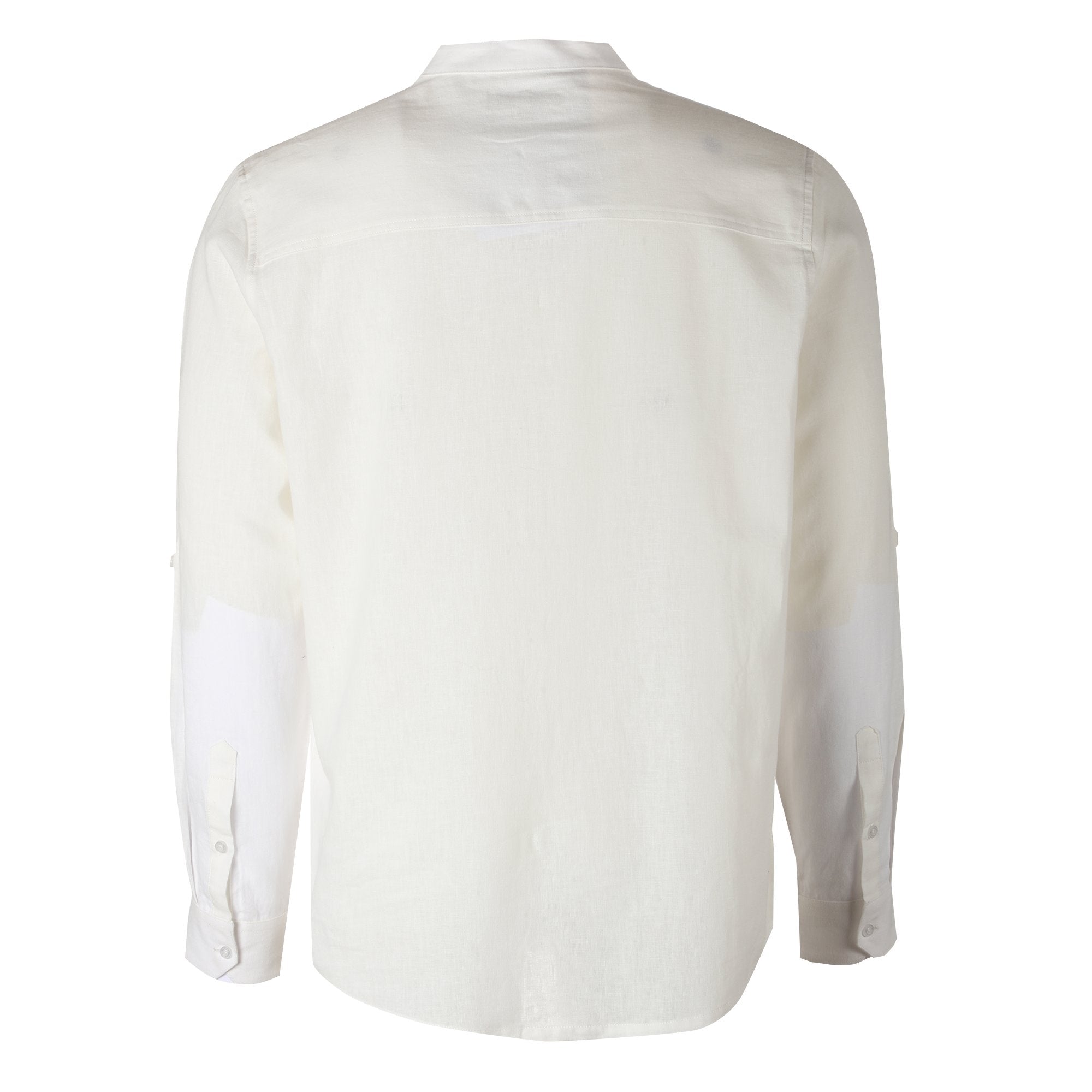 Stokomani Mode chemise col mao beige homme