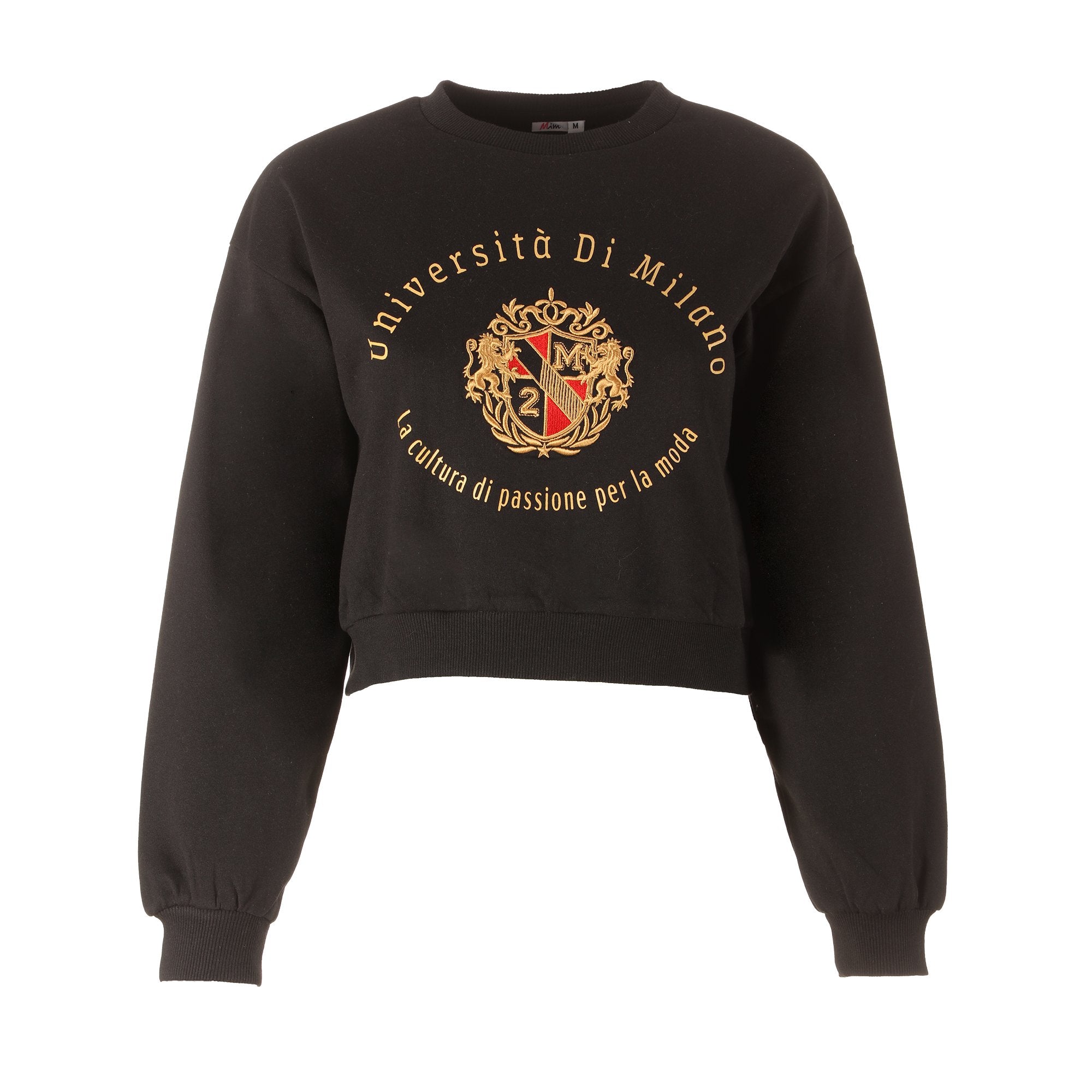 Stokomani Mode Sweat Crop Top Noir coton femme