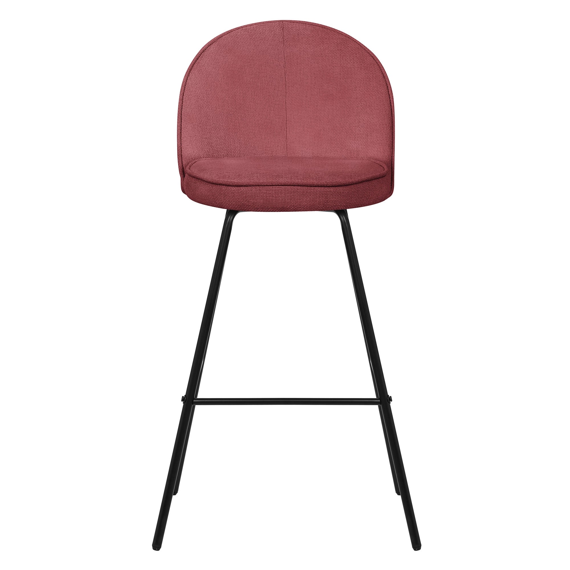 ECD Germany Möbel 2 tabourets bar rouges dossier 102 cm