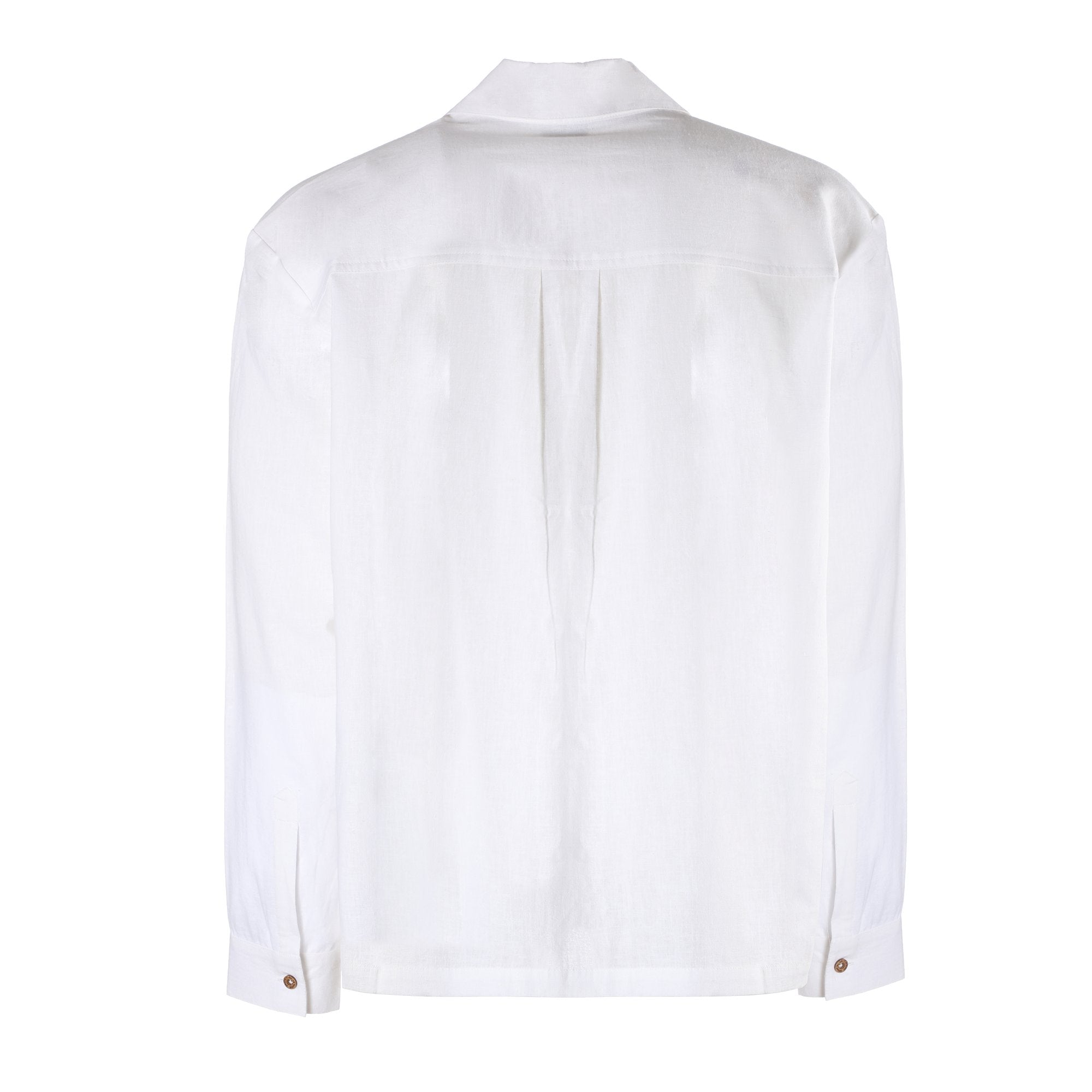 Stokomani Mode chemise manches longues blanche homme taille L