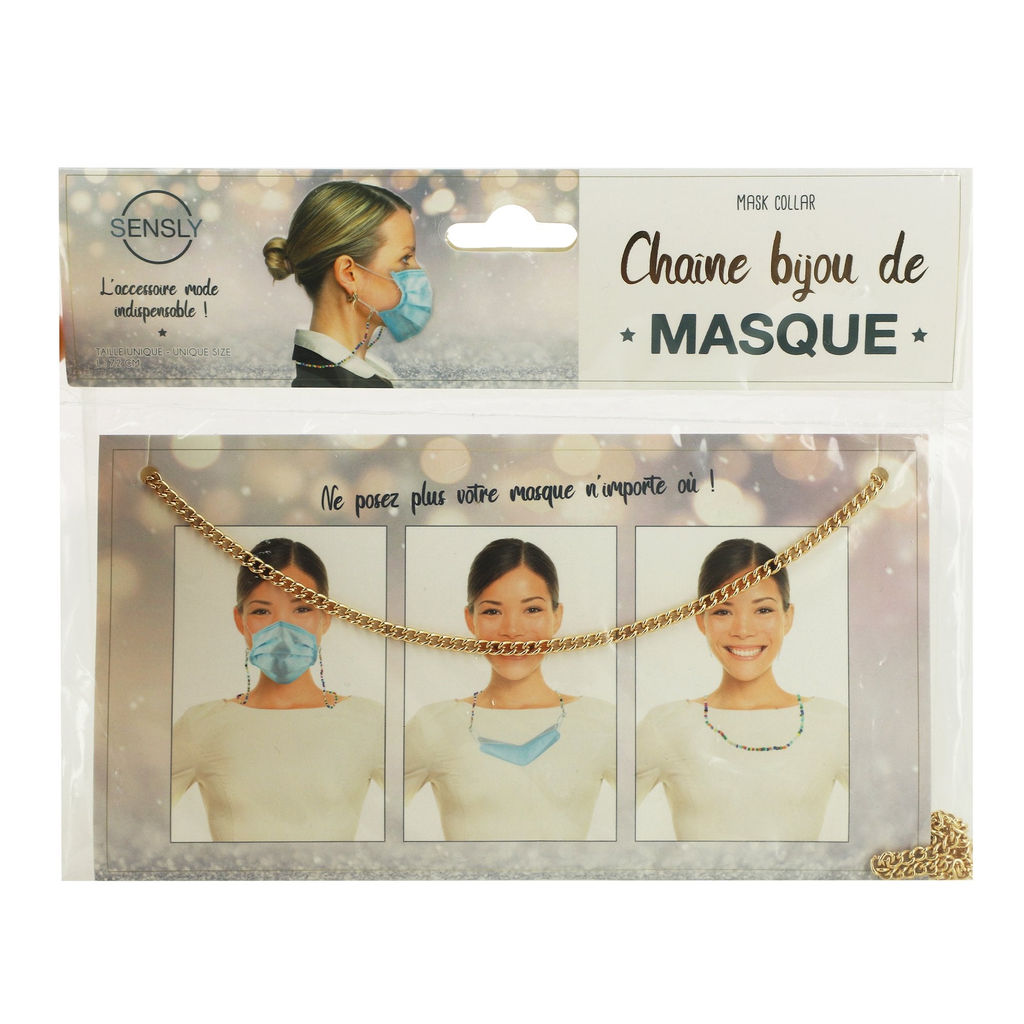 Stokomani chaîne de masque tour de cou