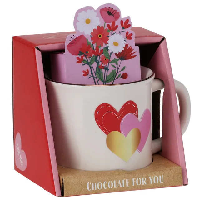 Stokomani Épicerie Mug Lovely Joyfull chocolat praliné 14g à offrir