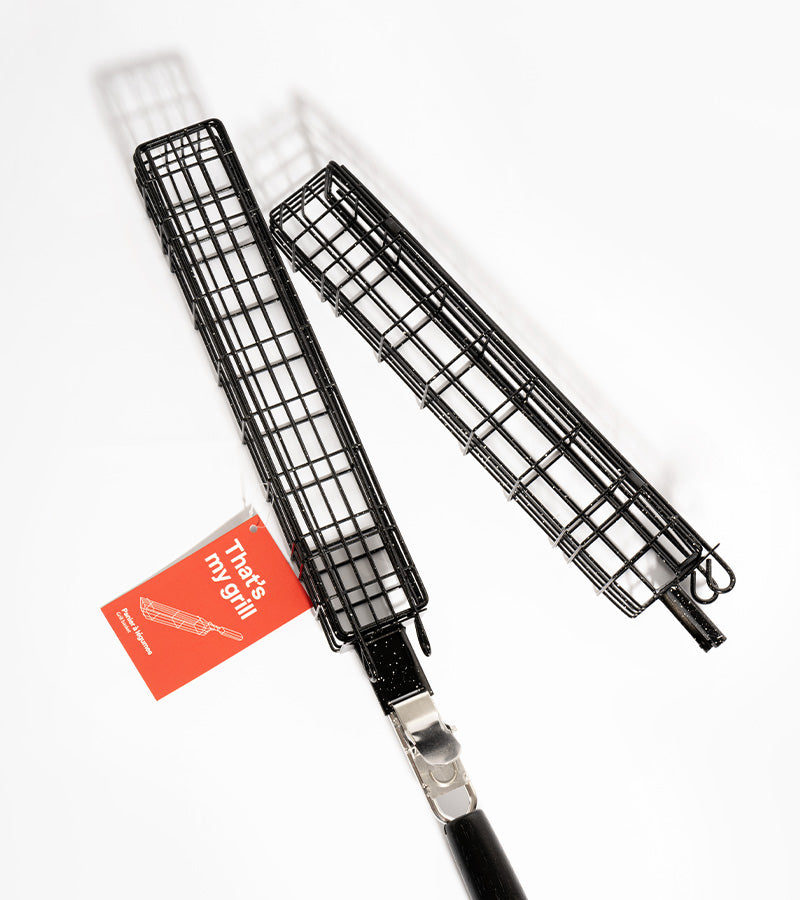 L'avant gardiste Outdoor panier barbecue légumes inox individuel