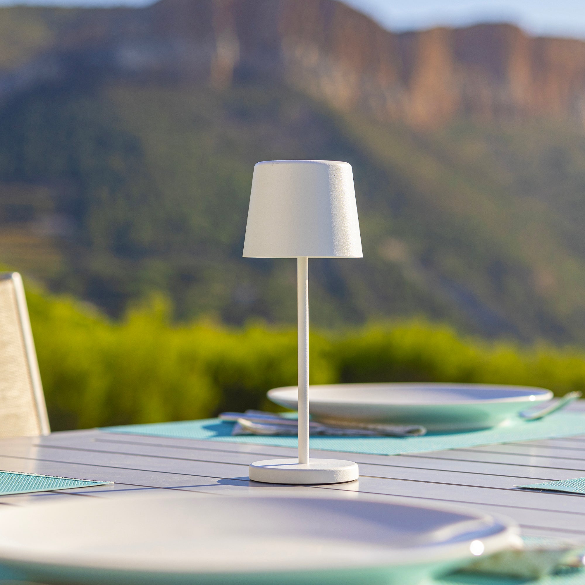 Red Deco Kelly Mini White H22cm mini lampe sans fil blanc dimmable