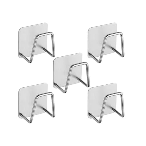 Shop-Story Eviclip Porte-Éponge Acier Autocollant x5 Inox