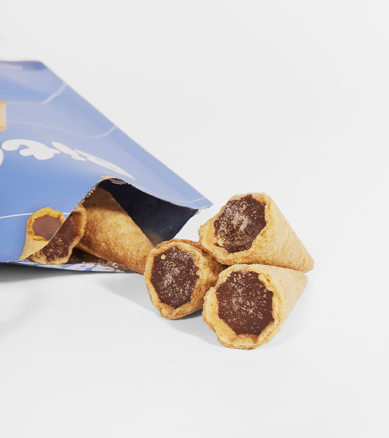 L'avant gardiste Mini Cônes chocolat au lait fourrés