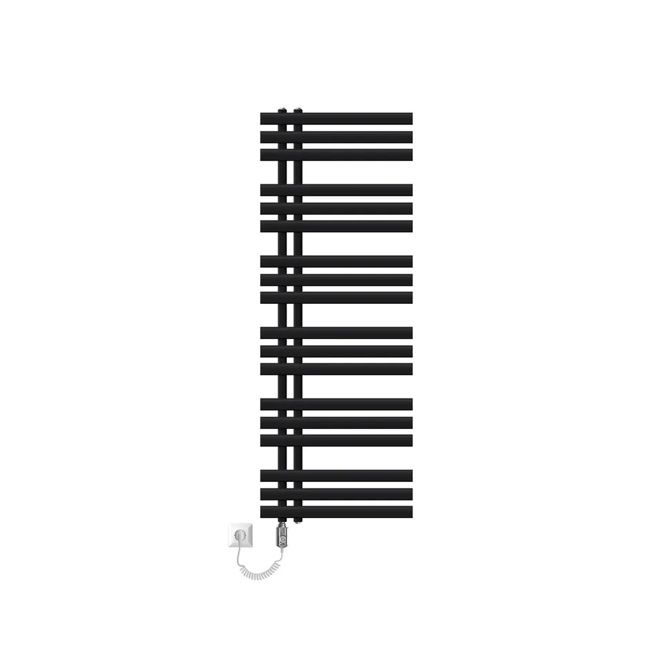 LuxeBath Iron EM sèche-serviettes noir mat 500x1400 mm 1200W