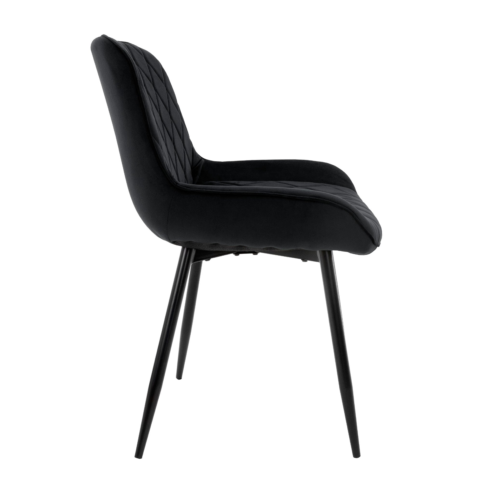ECD Germany Möbel chaise salle à manger velours noir lot 6