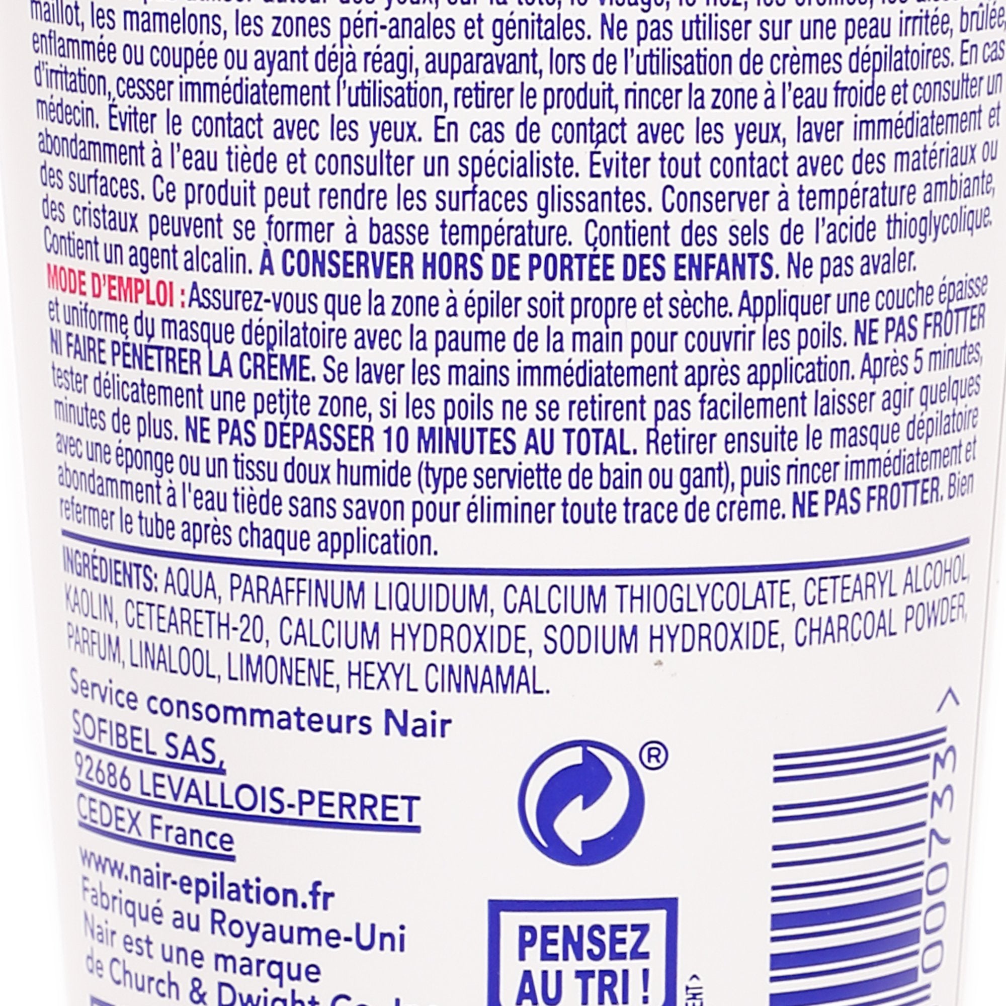 Stokomani Beauté Masque Dépilatoire 3 en 1 Minéral