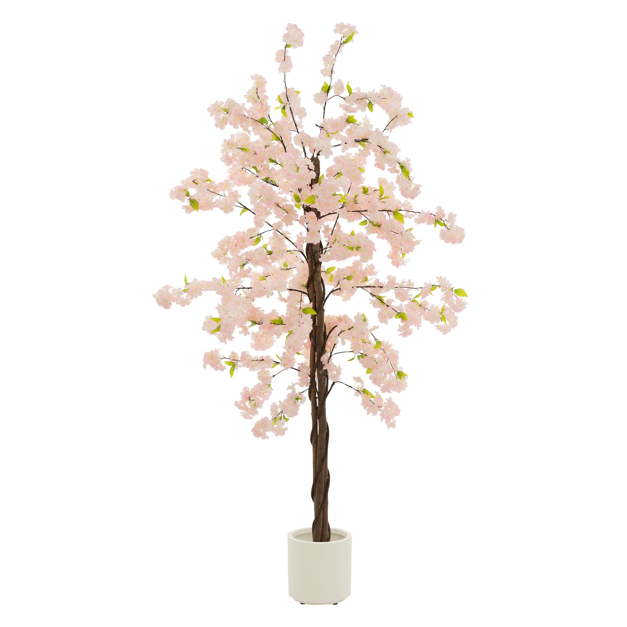 ECD Germany Haus & Wohnen cerisier artificiel 120 cm rose en pot