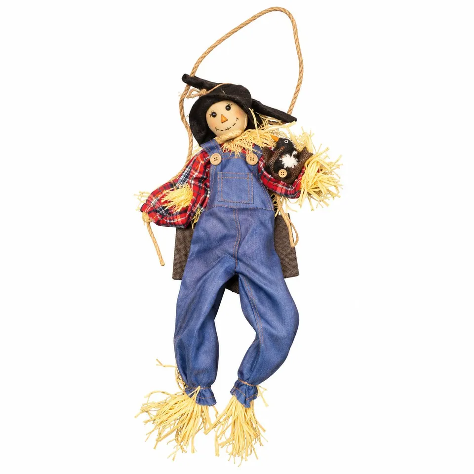 Stokomani Épouvantail Halloween lumineux sonore 56 cm