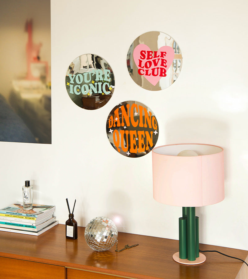 You’re Iconic miroir mural déco texte chambre