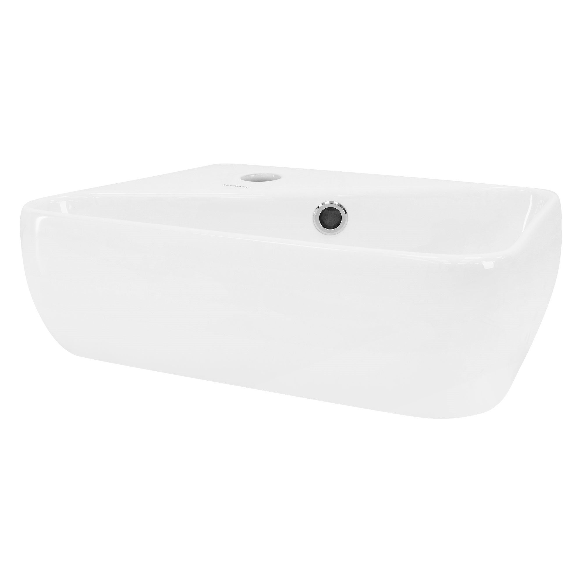 ML-Design vasque à poser 45x27cm blanc céramique trou à gauche