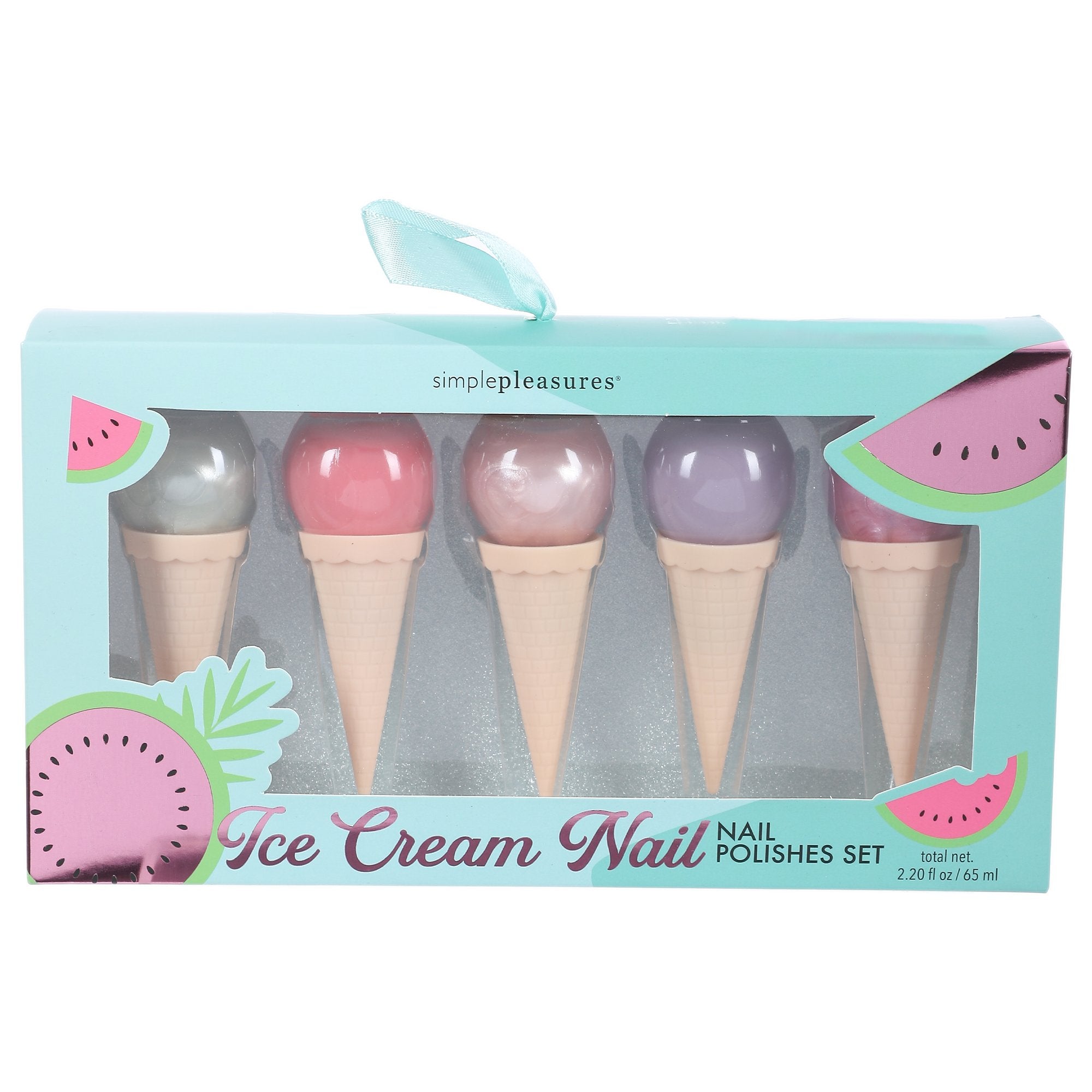 Stokomani Beauté set de 5 vernis à ongles effet glacé