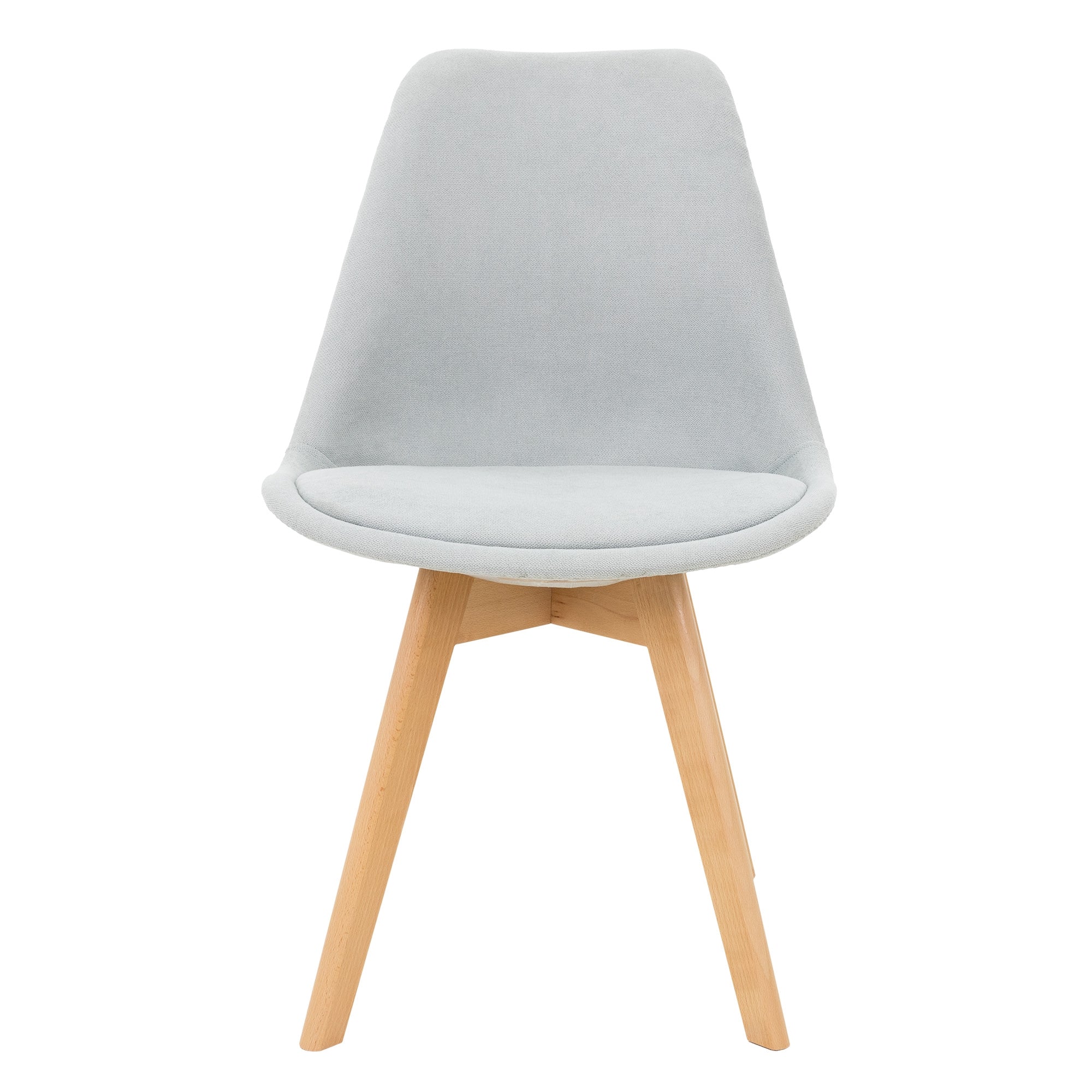 ML-Design chaise salle à manger lin gris lot 4 pieds bois