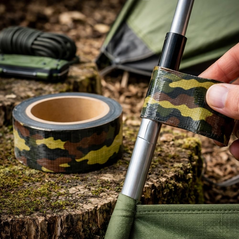 GEKO Adhésif américain toilé camo jungle 50 mm x 25 m
