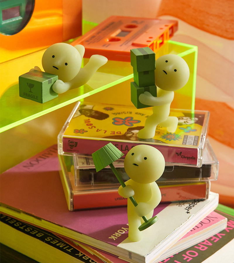 Smiski Moving figurine fluorescente boîte surprise phosphorescente
