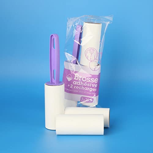 Leader Price Brosse adhésive rouleau + 2 recharges