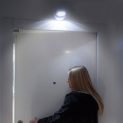 Shop-Story Maison Lampe LED détecteur 360° blanc piles