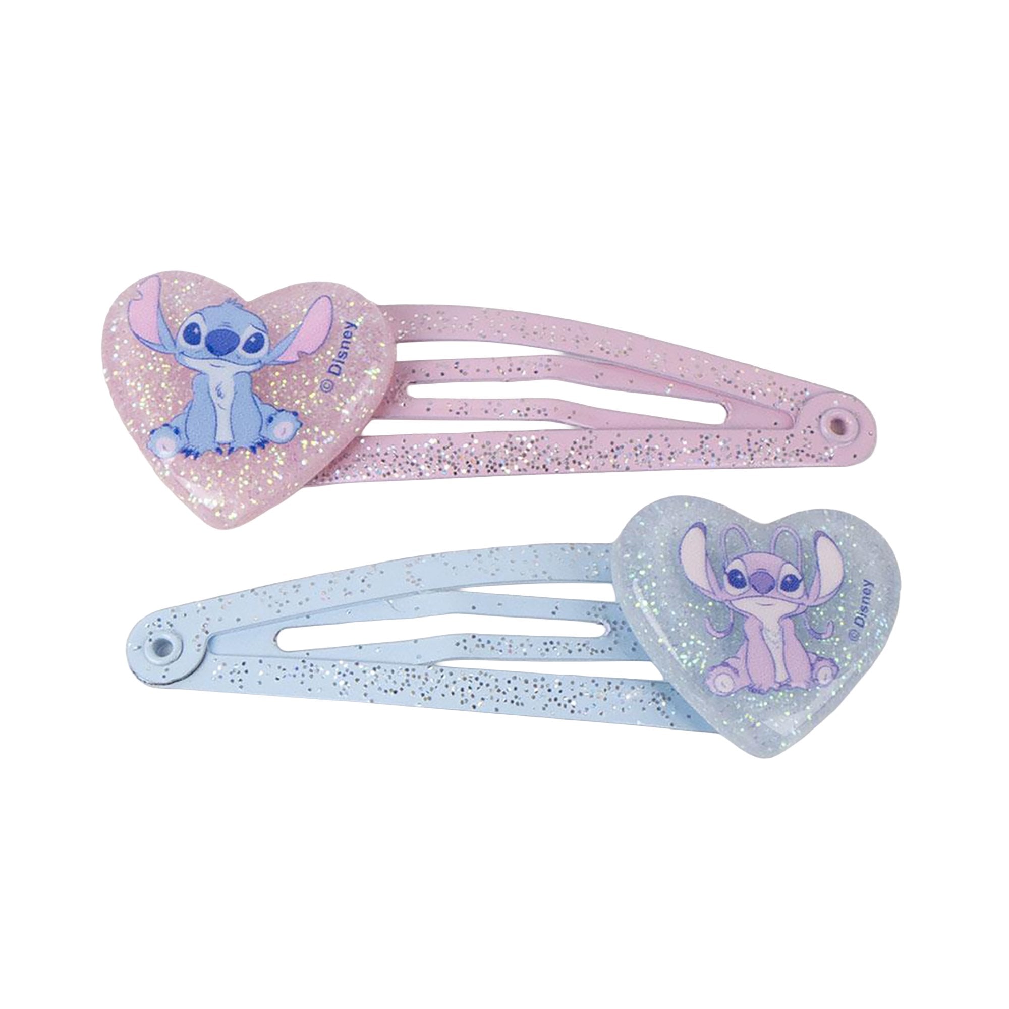 Stokomani 6 barrettes coeur pompon Lilo & Stitch cheveux
