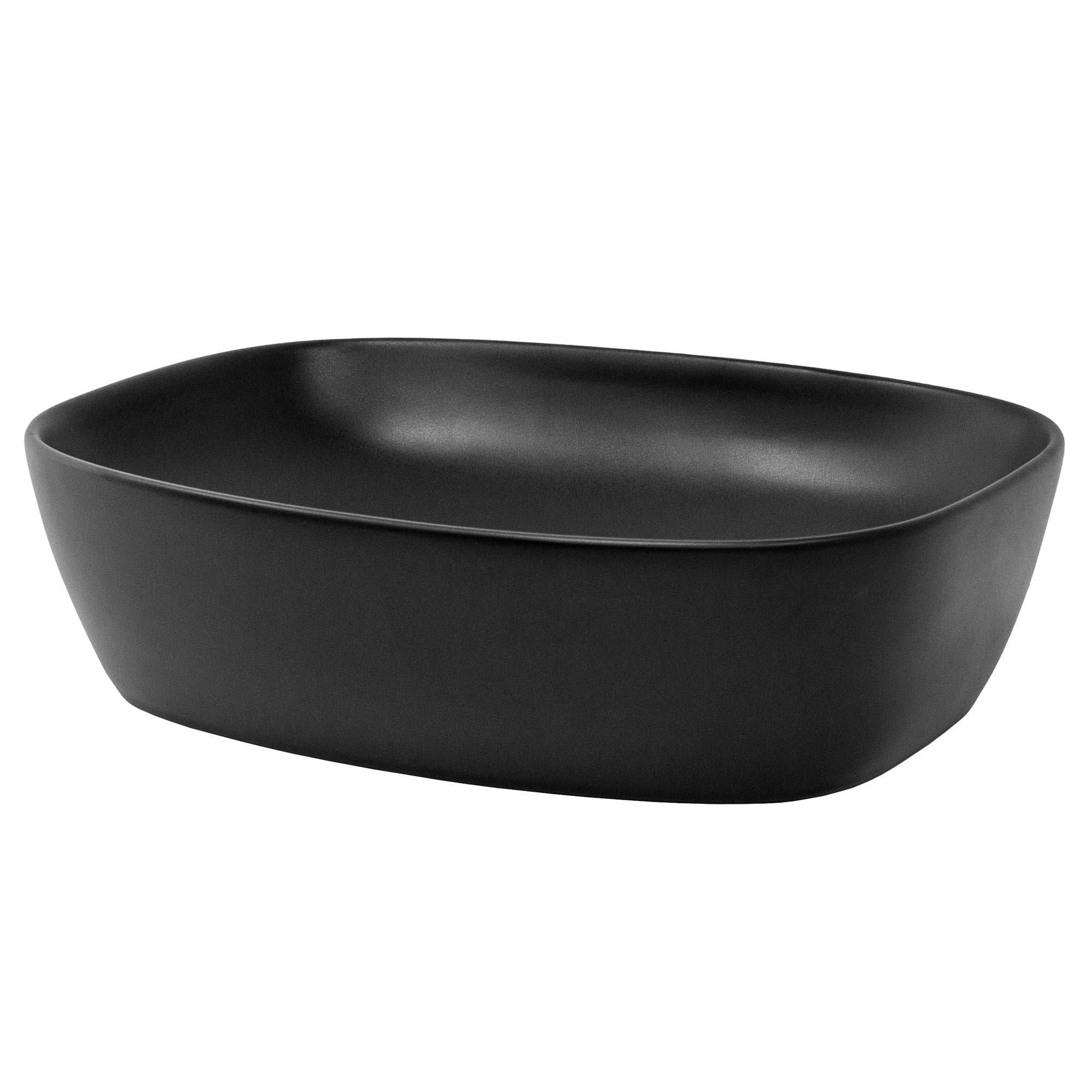 ECD Germany LuxeBath vasque à poser céramique blanche 505 mm ovale