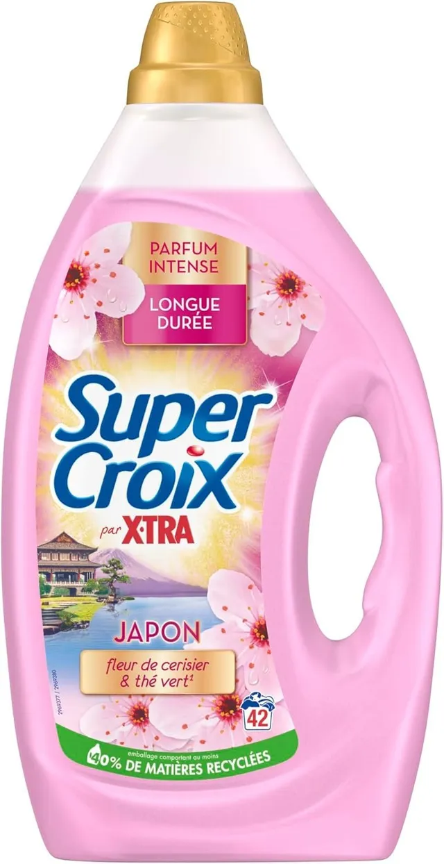 Stokomani Maison lessive liquide Japon cerisier thé vert 42 doses