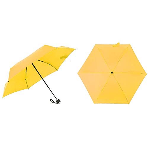 Shop-Story Lifestyle Mini-Parapluie Pliable Jaune 17 cm