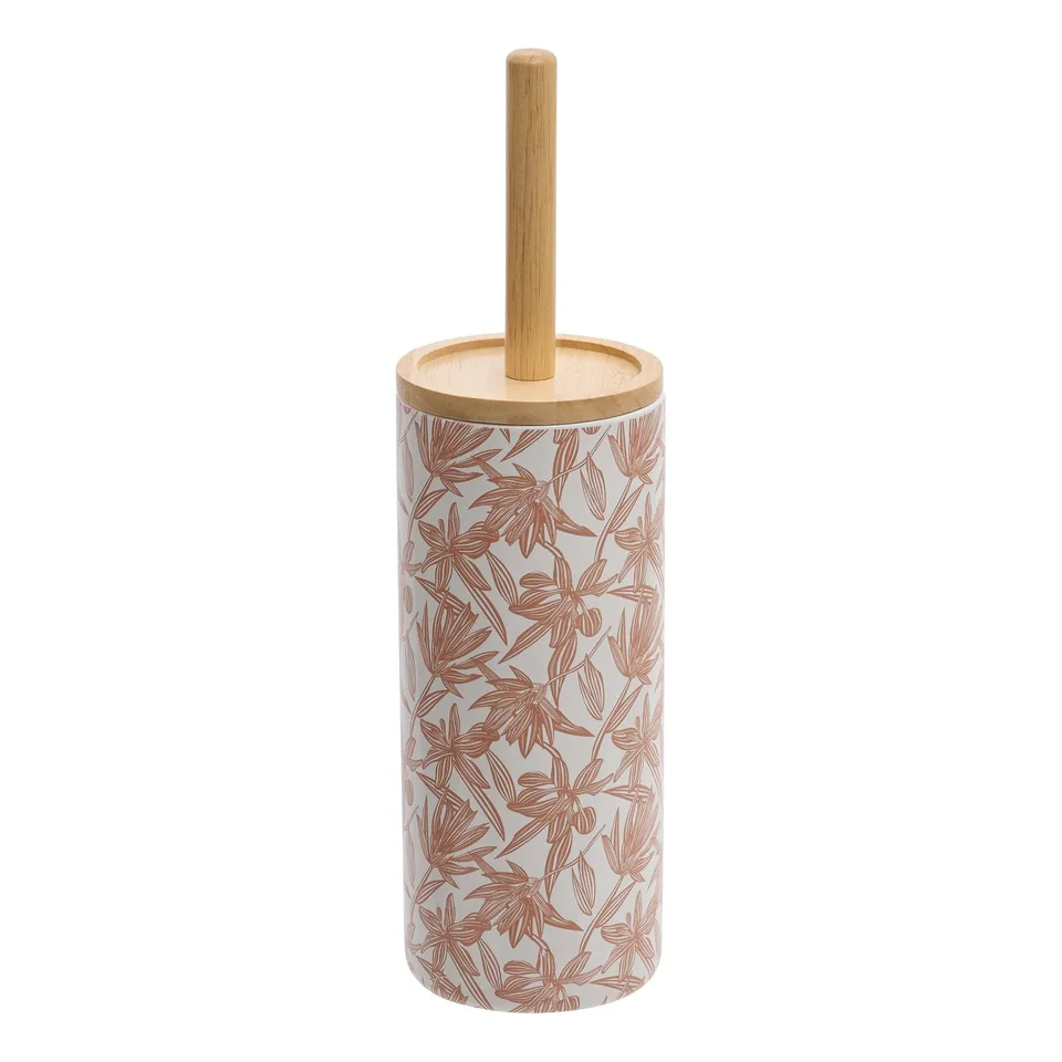 Stokomani Maison brosse WC motif fleur pour toilettes