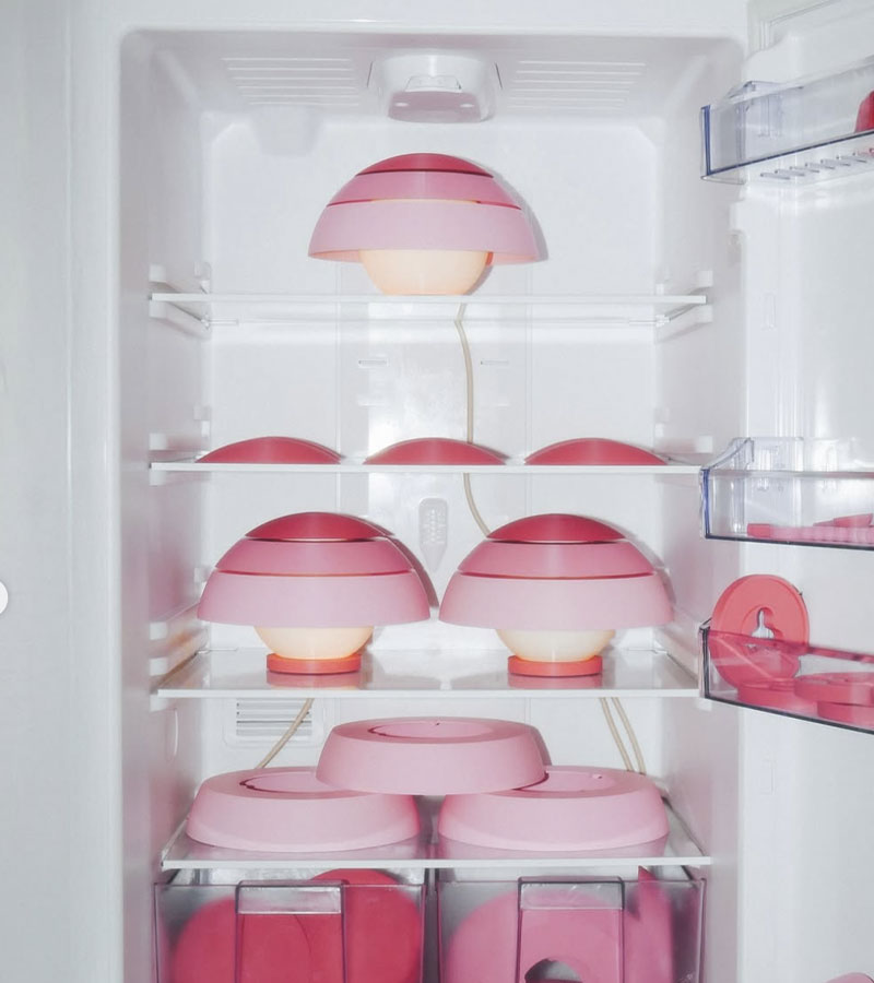 L'avant gardiste lampe Guinda cerise déco lumineuse