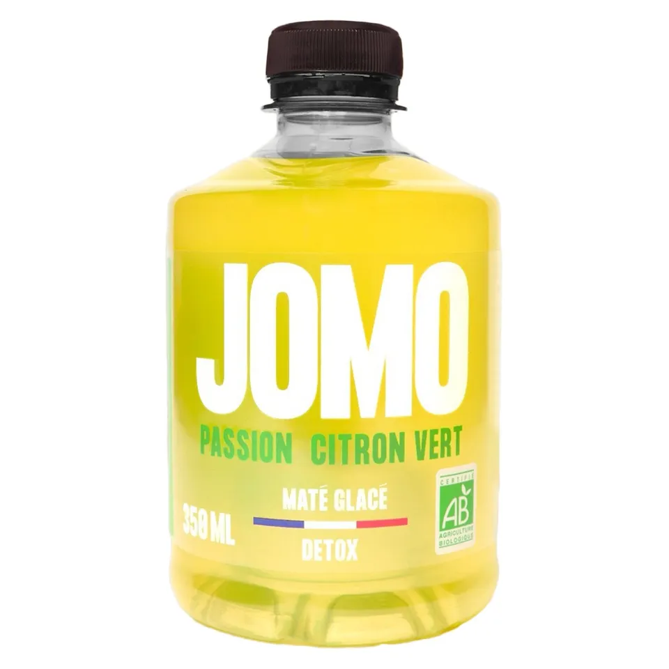 Boisson maté glacé passion citron vert bouteille