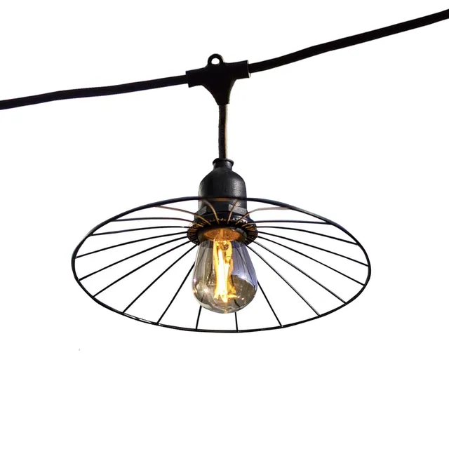 Red Deco Chic Cage Light 6m Guirlande lumineuse 10 ampoules E27